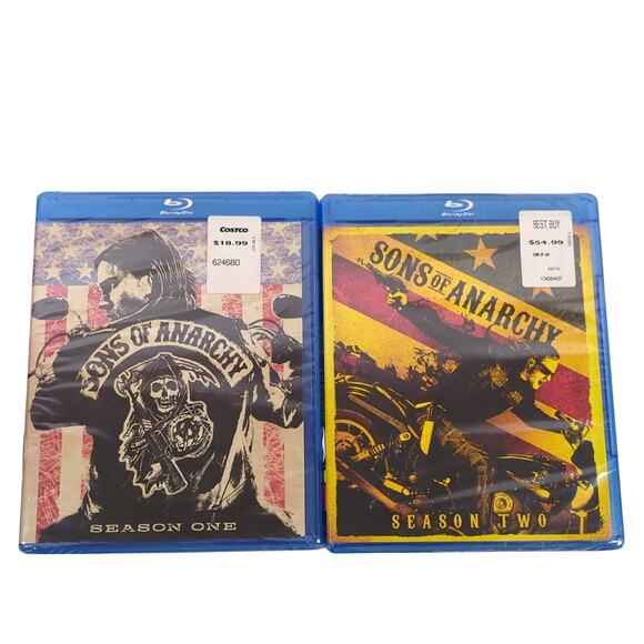 Sons Of Anarchy Series Blu Ray Seasons 1 & 2 Lot NEW Sealed FX TV Show - Picture 1 of 3